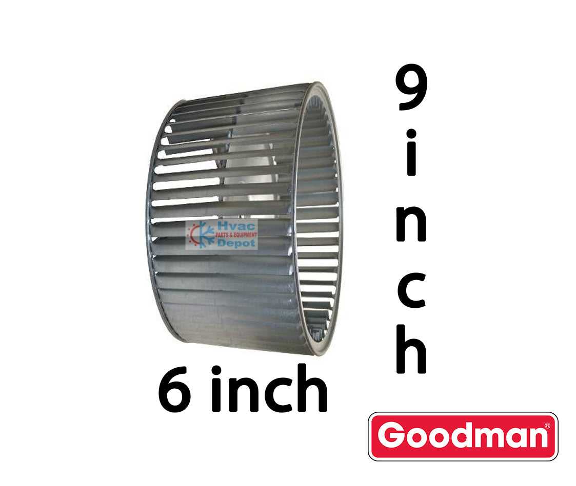 Goodman-Amana-0150M00000S-Blower Wheel 9" x 6" Direct Replacement