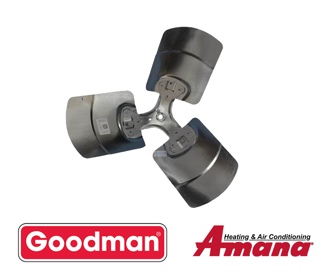 Goodman Amana Janitrol 10625724S Fan Blade | 26" Diameter 3 Blade 1/2" Bore 18° Pitch CW