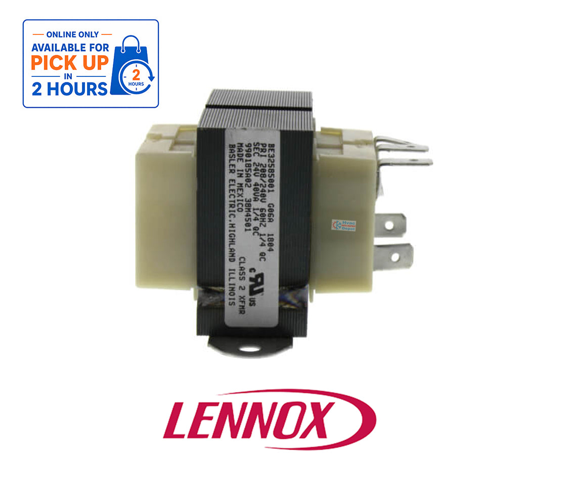 Lennox 104824-01 OEM HVAC Control Transformer – 40 VA, 208/240V Primary, 24V Secondary, 60 Hz – Cat #38M45