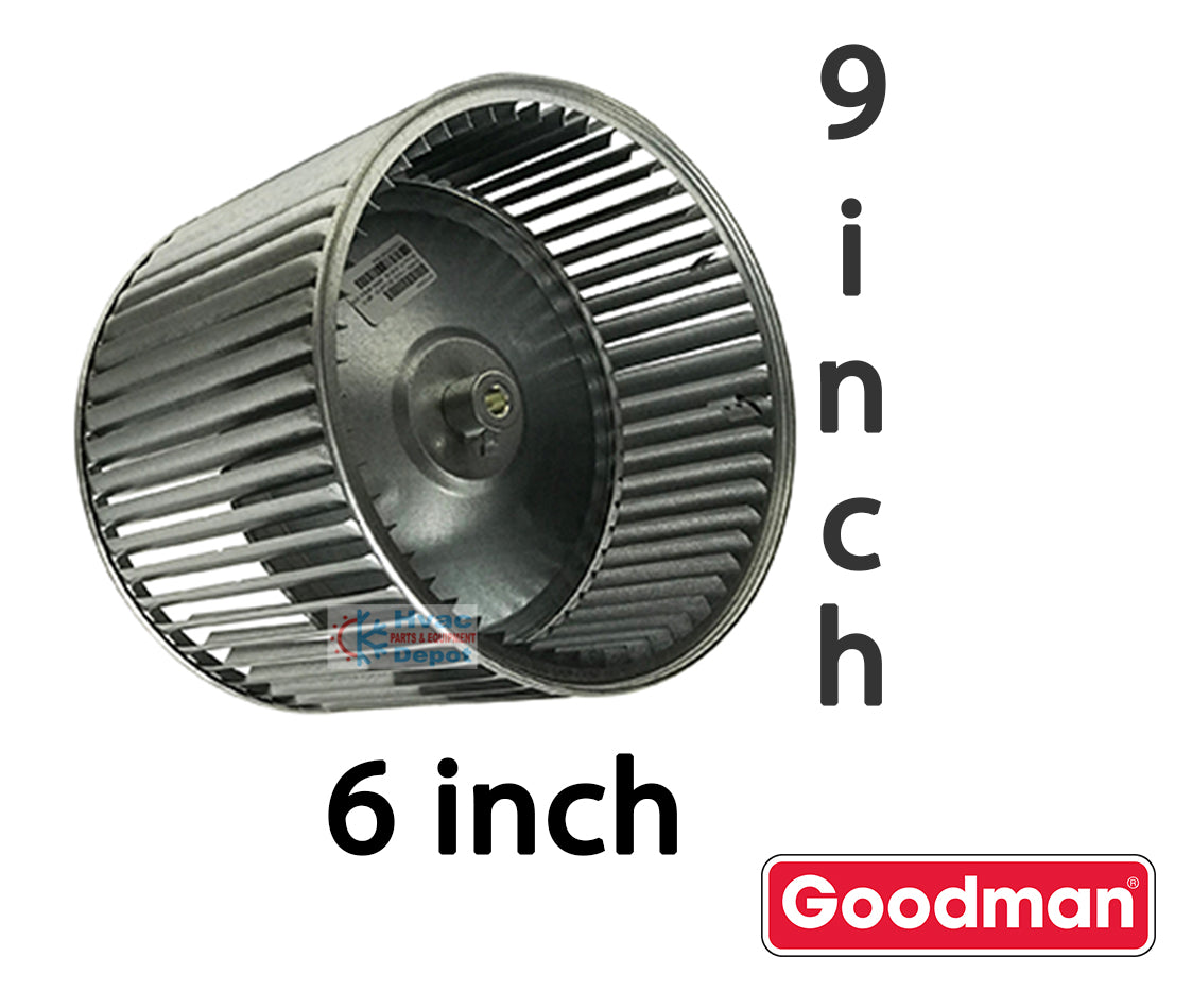 Goodman-Amana-OEM-Furnace Blower Wheel, 9"X 6" WD, Clockwise B1368042S