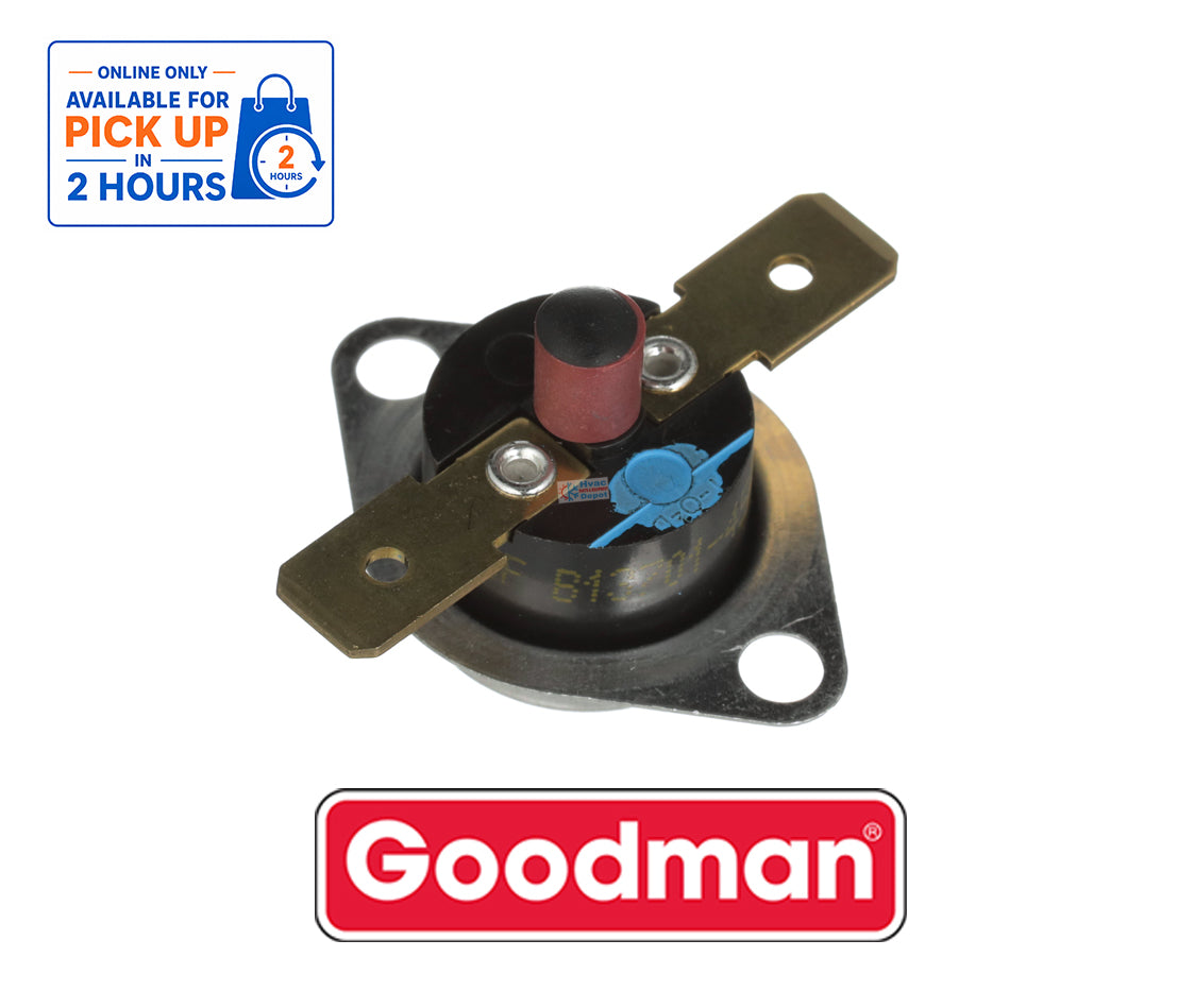 Goodman Daikin B1370145 OEM Flame Rollout Switch – SPST 300°F Furnace Temperature Safety Control