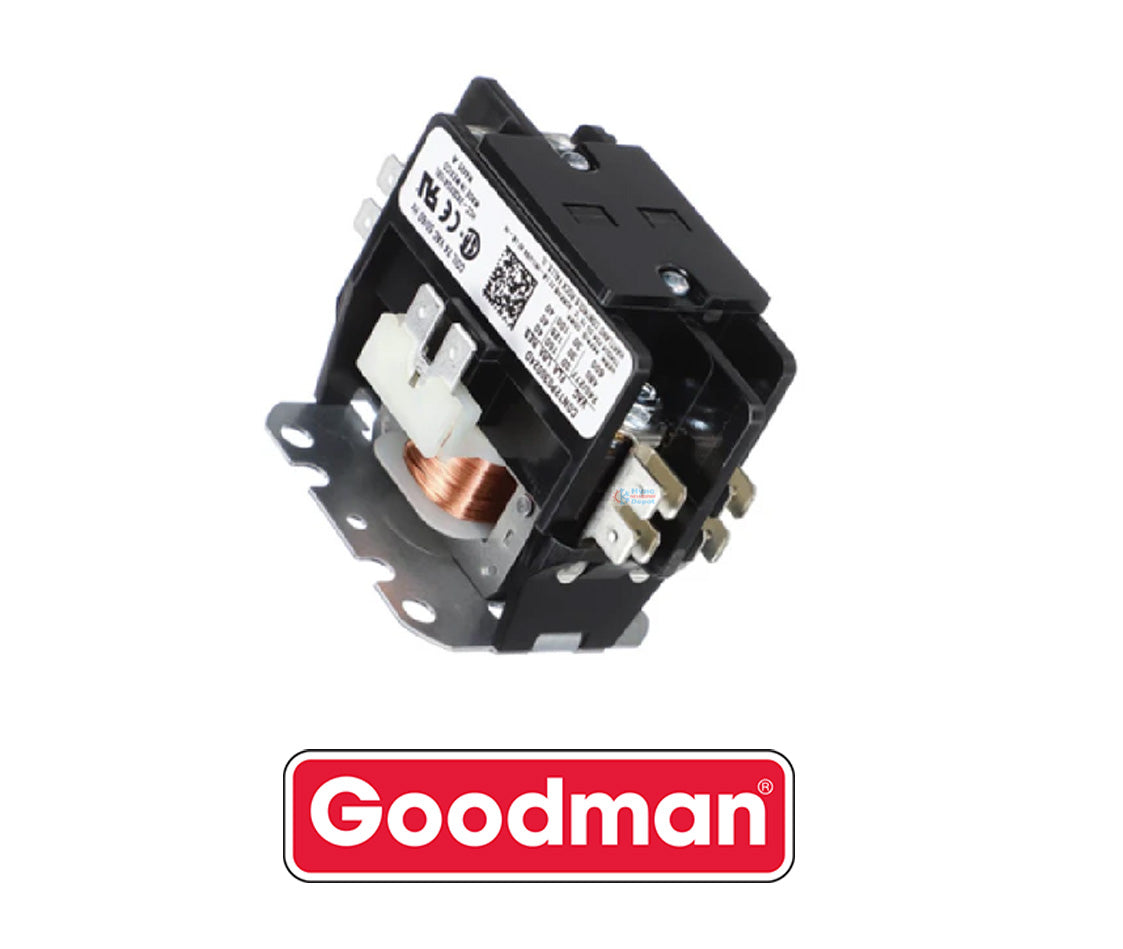 Goodman / Amana CONT2P030024DS Contactor – Genuine OEM 24V Coil, 30 Amp, 2-Pole HVAC Contactor