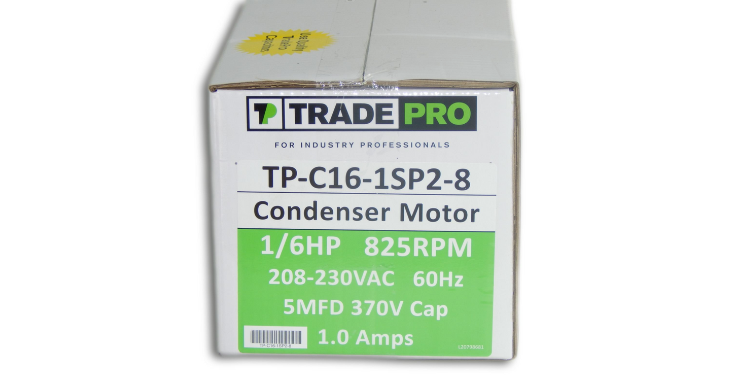 TP-C16-1SP2-8 - 825 RPM, 208-230 Volt, 1/6 Horsepower