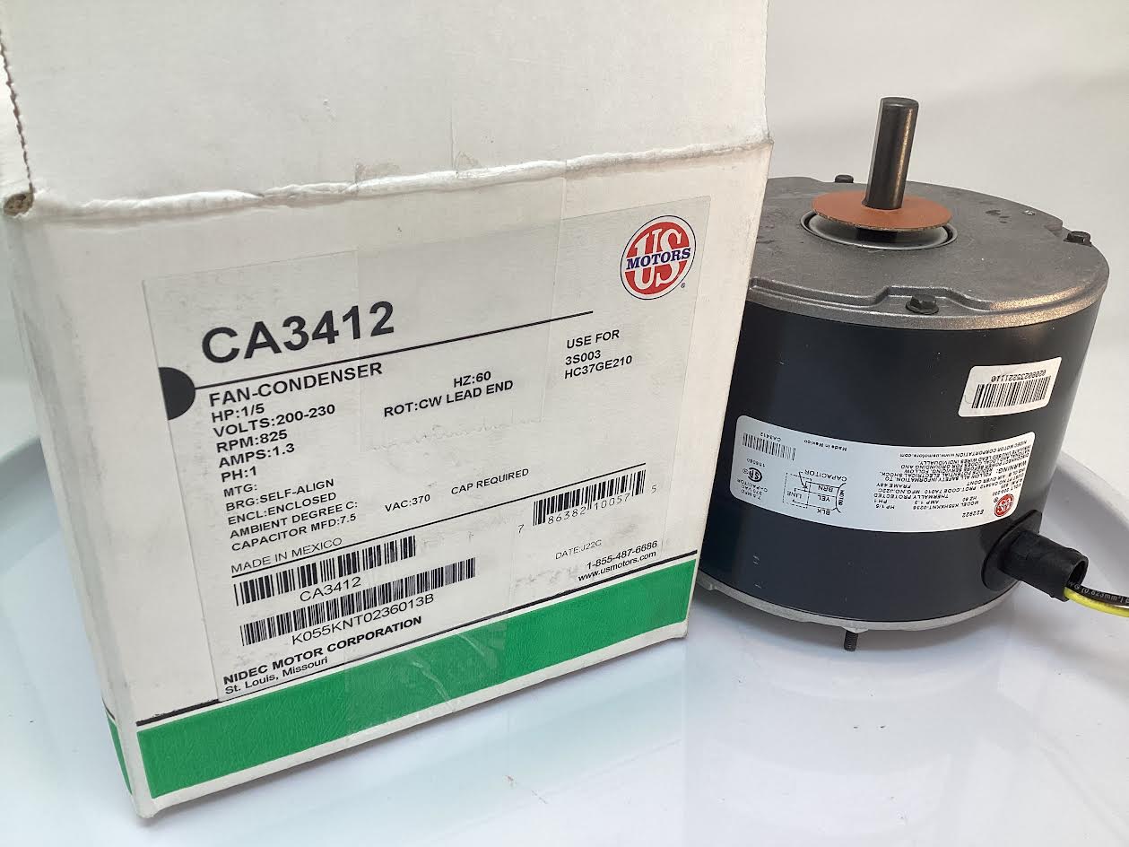 Genteq 3S003 – Genuine OEM Replacement Condenser Fan Motor (1/5 HP, 208-230V, 825 RPM)