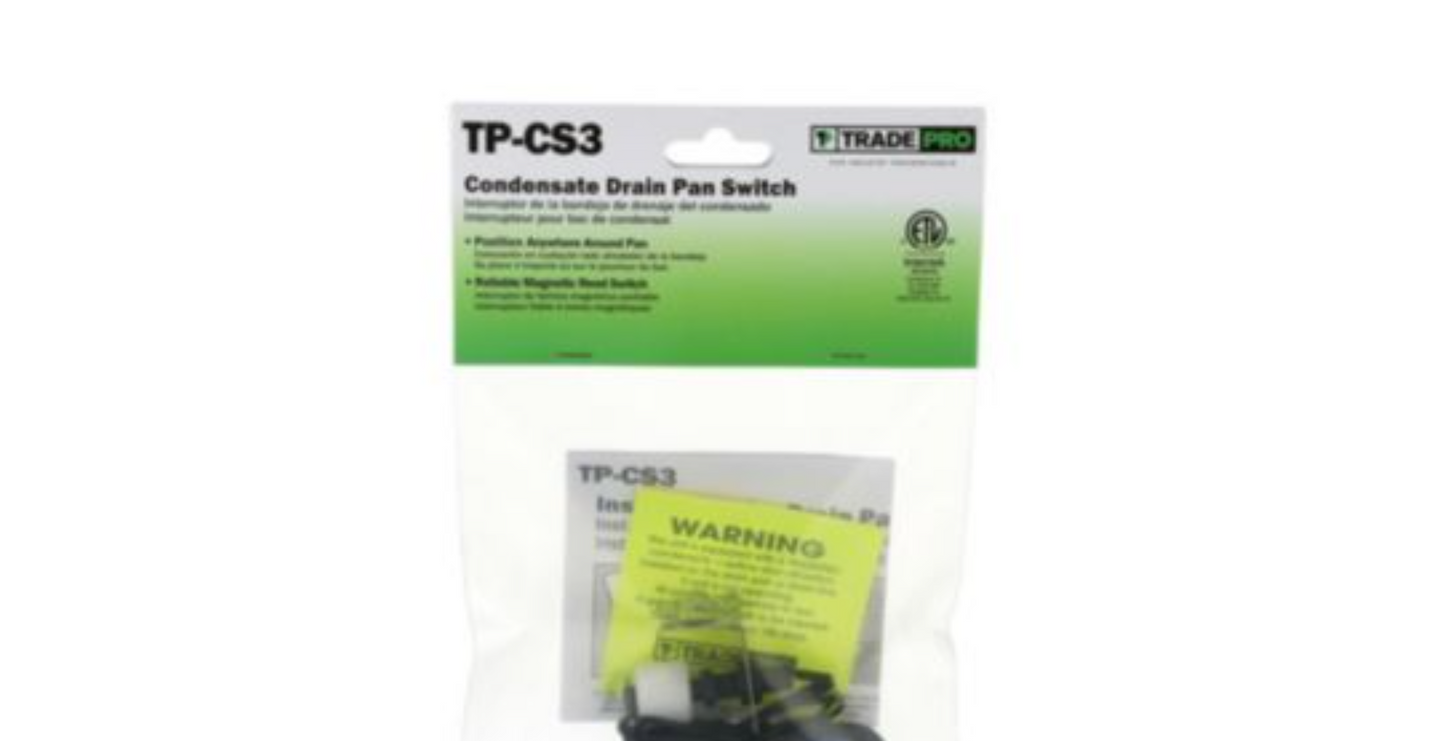 TradePro Condensate Drain Pan Switch Overflow Protection Clip-on CS3 TP-Cs3 HVAC