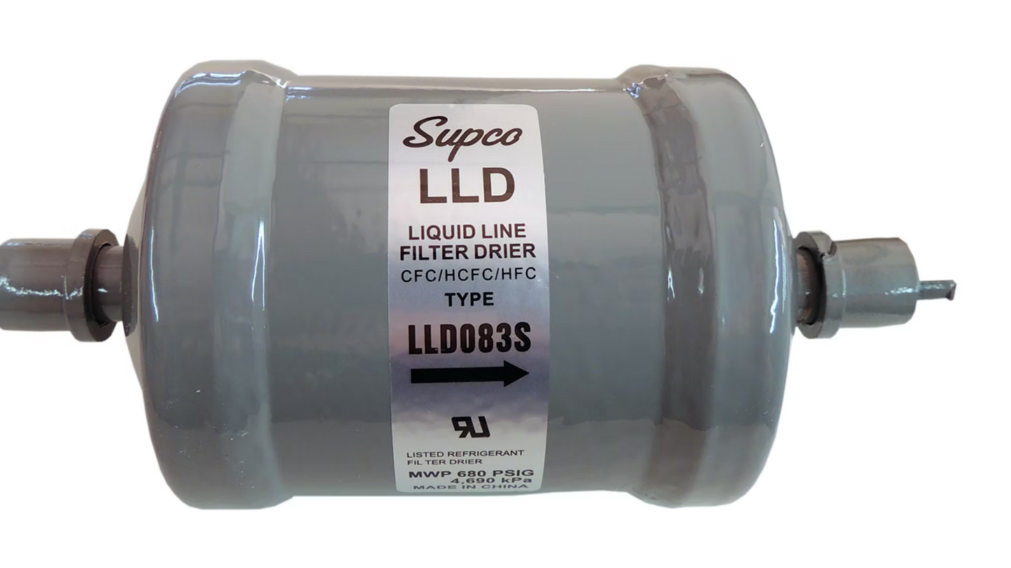 Liquid Line Drier, 5 7/16" End To End, 2 1/2" Top To Bottom