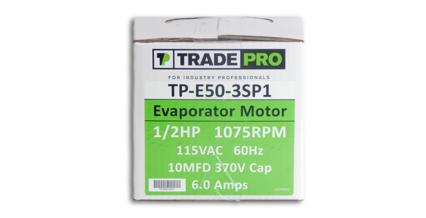 TP EVP 1/2HP 1075RPM 115V