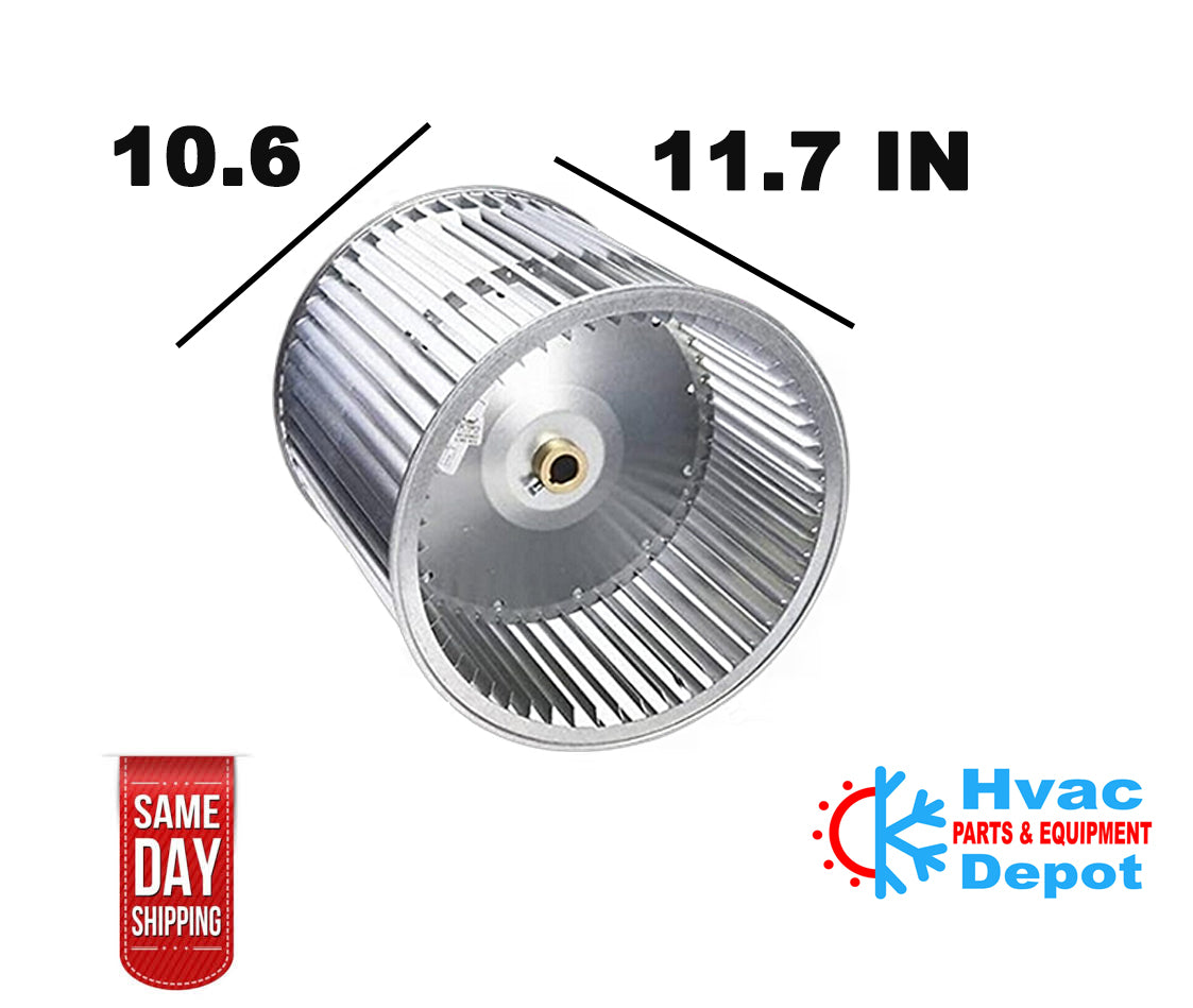 Trane WHL03116 Blower Wheel, 11.7 IN DIA X 10.6 IN WIDE, 1/2" Bore, WHL03116
