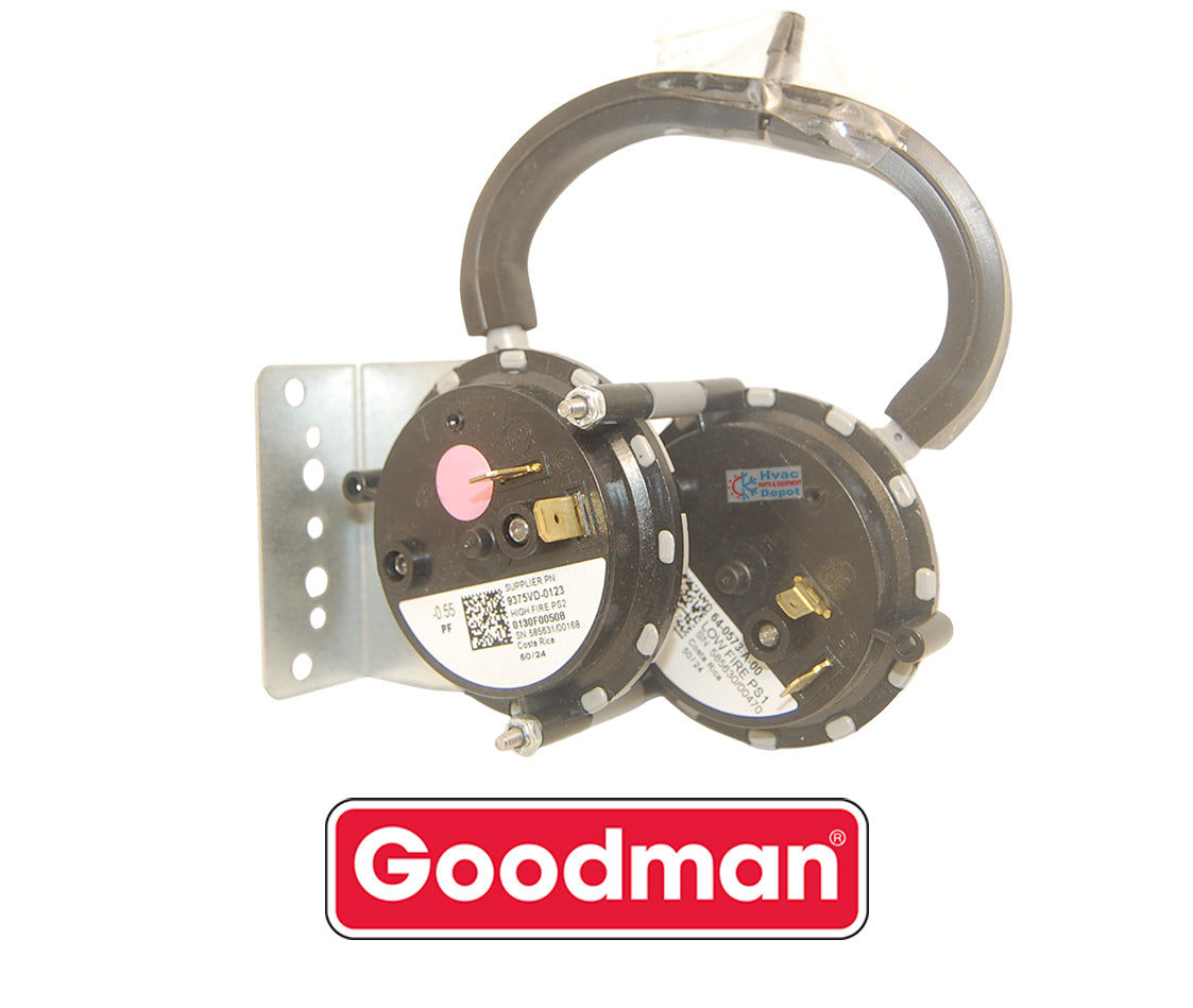 OEM Goodman-Amana 0130F00508-B1370210 (-.85 in W.C.) SPST Pressure Switch
