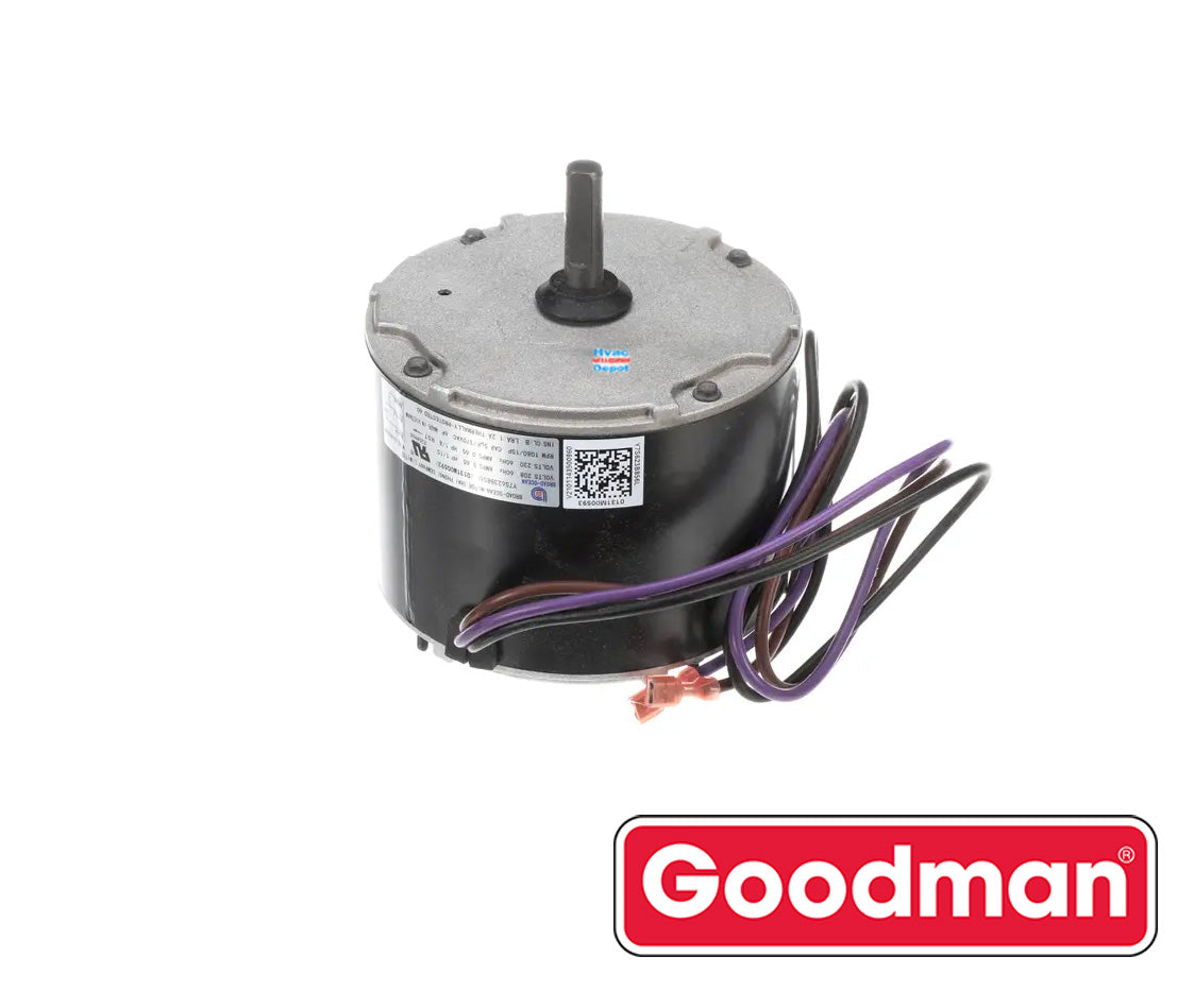 Goodman-Amana 0131M00276SP Condenser Fan Motor – Genuine OEM Single Speed PSC 1/8 HP 230V 8-Pole Motor