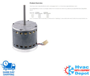 Lennox 610588-01, Regal Beloit 5656, EON Blower Motor Replacement Kit, 1/2 HP, 120/240 VAC
