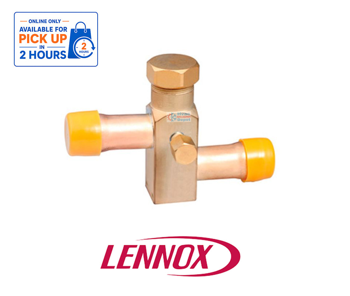 Lennox 10M23 / 103881-01 OEM 3/8" Liquid Line Service Valve – SMV Series Bar-Stock HVAC Valve