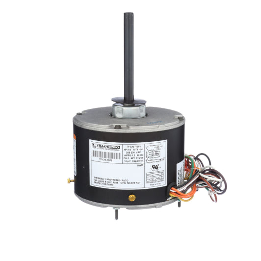 Condenser Motor - 1 Speed, 1075 RPM, 230 Volt, 1/6 Horsepower