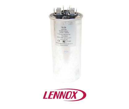 FirstChoice 19J29 Dual Run Capacitor – 45/5 MFD, 440 VAC, Round Lennox