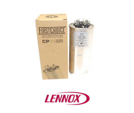 Lennox 19J44 Dual Run Capacitor – 60/7.5 MFD, 440 VAC, Round
