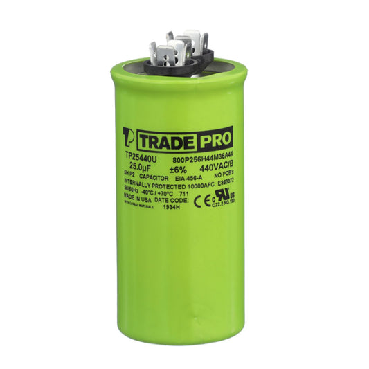 Round Capacitor, 25/440V- USA Made