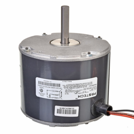 Condenser Motor, 1/6 HP, 208-230/1/50-60, 825 RPM, 1 Speed