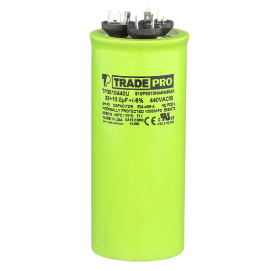 Round Capacitor, 35/10/440V- USA Made