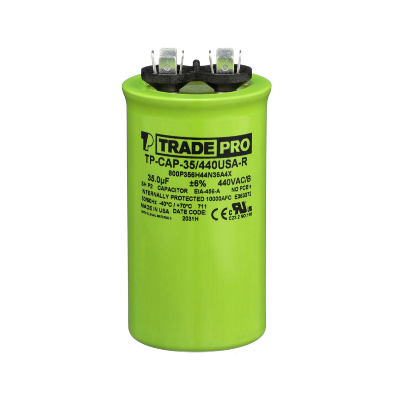 TRADEPRO® TP-CAP-35/440USAR - Round Capacitor, 35 MFD 440V