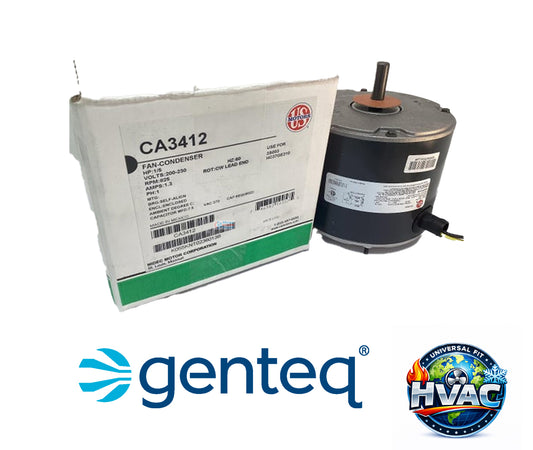 Genteq 3S003 – Genuine OEM Replacement Condenser Fan Motor (1/5 HP, 208-230V, 825 RPM)