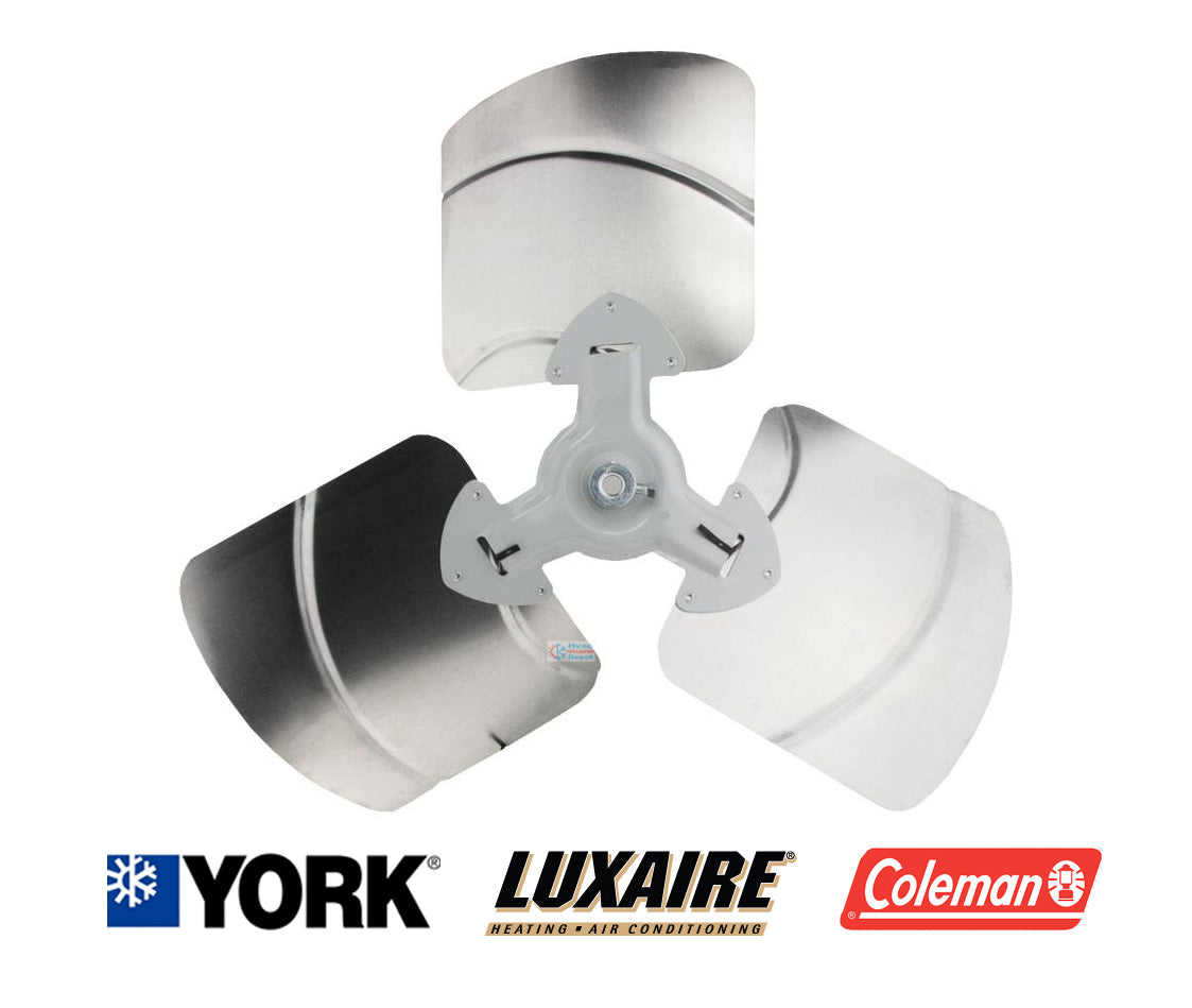 York / Johnson Controls 40058 Condenser Fan Blade with Hub – 24" Diameter, 3-Wing, Counterclockwise Rotation (CCW)