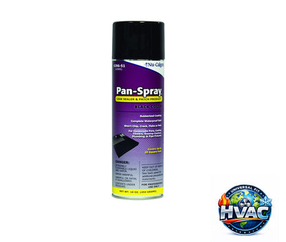 Nu-Calgon 4296-51 Pan-Spray™ Leak Sealer - Black Color - 16 Ounce Aerosol