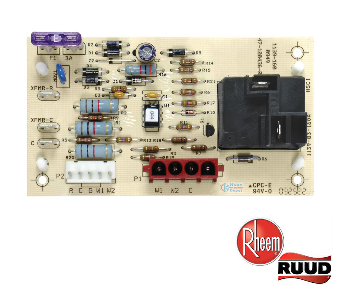 Rheem/Ruud 47-100436-05 Single Stage Air Handler Controls