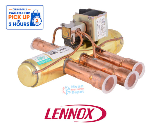 Lennox 49W62 / 603113-01 OEM Reversing Valve Replacement Kit – 24 VAC, 1/2" x 7/8", Solenoid & Wiring Harness