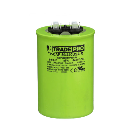 Round Capacitor, 50/440V- USA Made