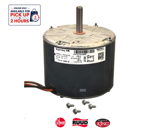 Rheem PROTECH 51-100998-30 Outdoor Condenser Motor - 1/3 HP 208-230V 1075 RPM