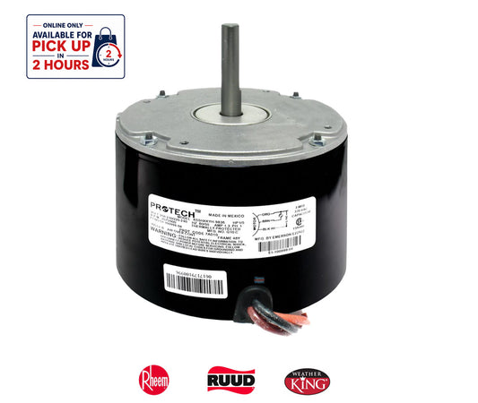 Rheem PROTECH™ 51-100999-04 - Condenser Motor - 1/5 HP 208-230V 1075 RPM