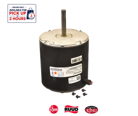 Rheem PROTECH 51-102008-09 Condenser Motor – Genuine OEM 1/3 HP 208-230V 1075 RPM