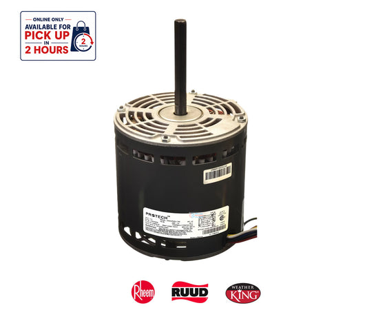 Rheem PROTECH™ 51-104940-01 Blower Motor – Genuine OEM 1/2 HP 120V 1075 RPM 4-Speed
