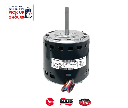 Rheem PROTECH 51-24272-01 Blower Motor - 1/2 HP 120V 1075 RPM 3-Speed