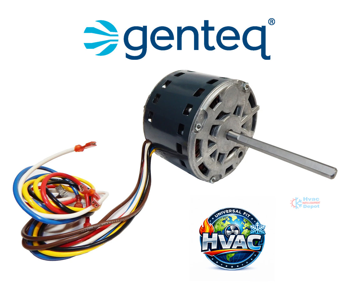 Genteq 3S045 Carrier Furnace Blower Motor – 1/2 HP, 1075 RPM, 115V, 4-Speed – Replaces HC43AE116
