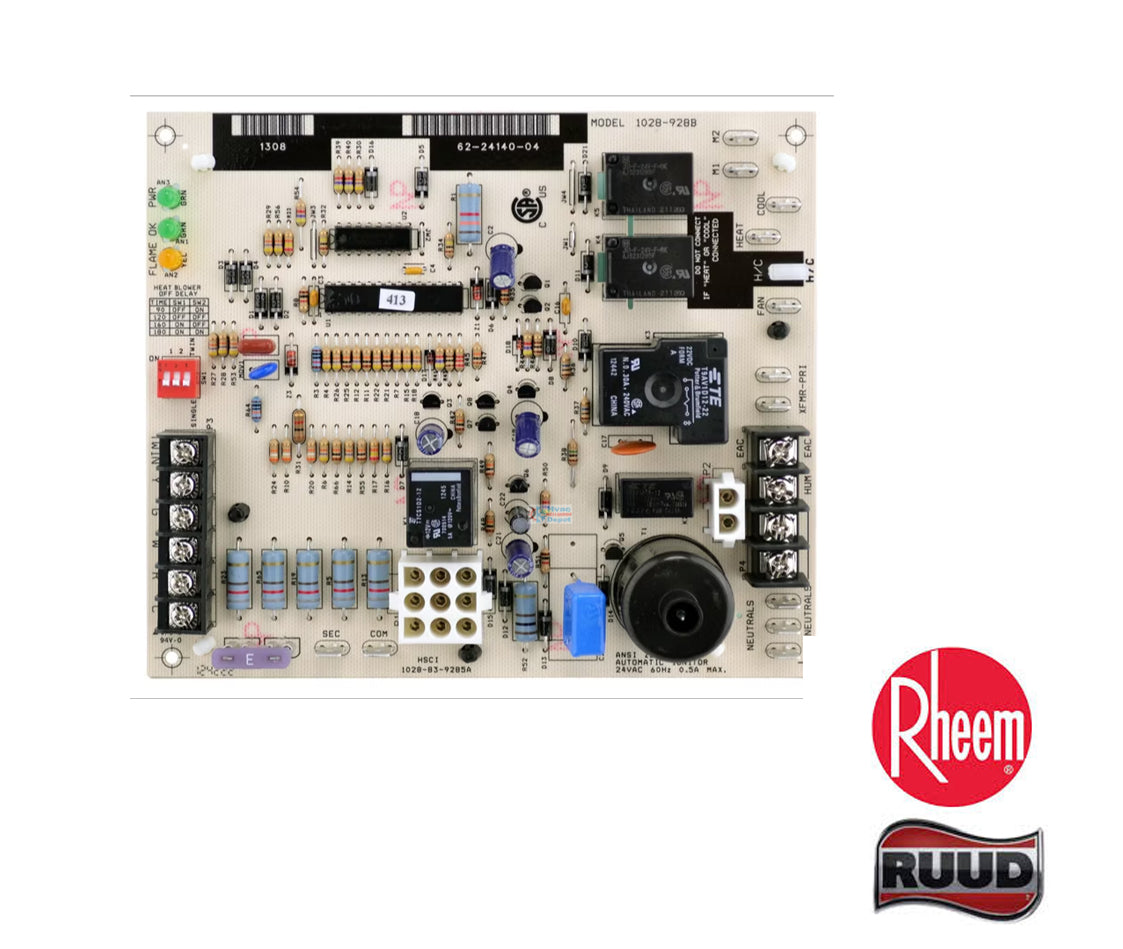 Rheem  62-24140-04 Integrated Furnace Control Board (IFC) Gas Codes EJ, EL, FY
