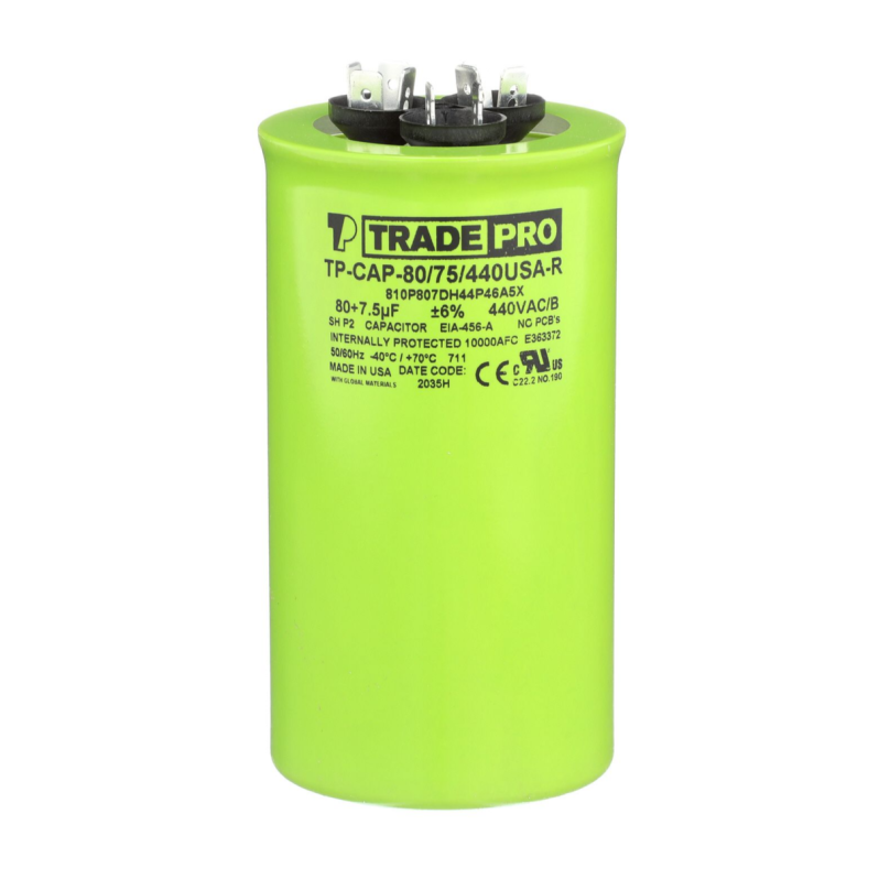 Round Capacitor, 80/7.5/440V