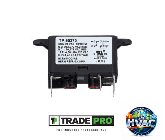 TRADEPRO TP-90370 – Heavy-Duty SPDT Fan Relay (24 VAC)
