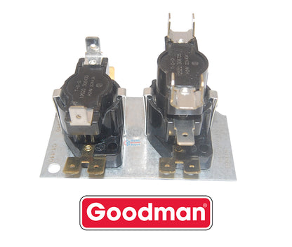 Goodman P/N 24A34-3 – Genuine OEM Electric Heat Sequencer (2-Switch, 24V, DPST)