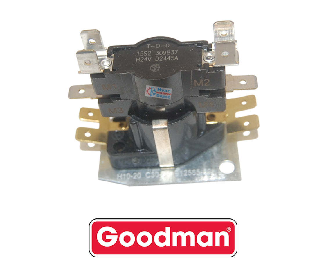Goodman B1256559 Heat Sequencer – Genuine OEM 24V 2-Stage Staging Relay