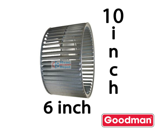 Goodman D6723303S Furnace Blower Wheel – Genuine OEM 10" Diameter 6" Wide Clockwise