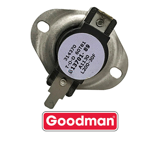 Goodman B1370189 Primary Limit Switch 200°F-30°F Thermal Safety OEM Replacement