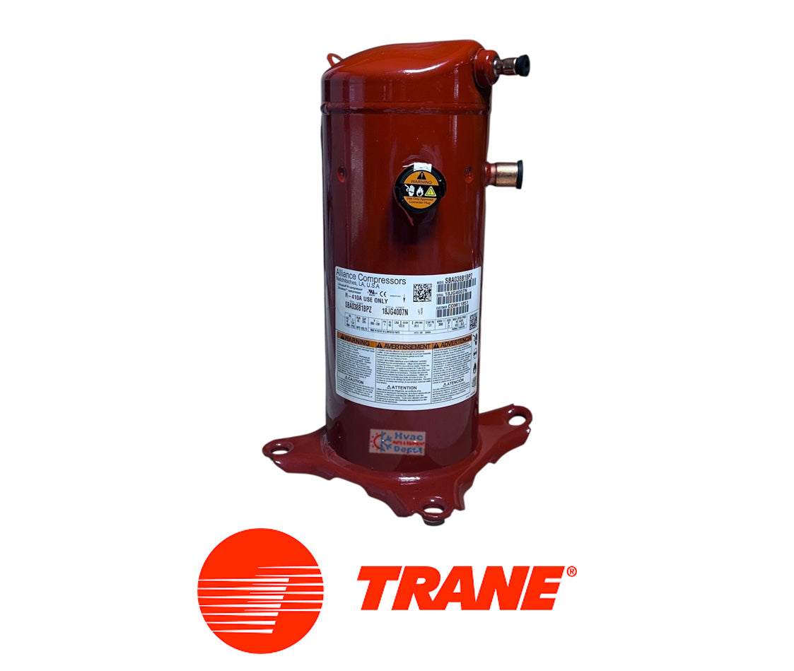Trane COM11528 COMPRESSOR; SCROLL, SDA042B1CPZ, R410A, 208/230-60-1 4TTR4048L000AA