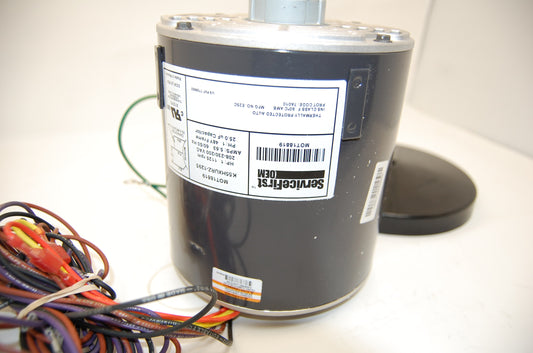 MOT18819 1 HP, 208-230/200V, 48 FRAME, 1125 RPM K55HURZ-1295 Trane Packaged Unit
