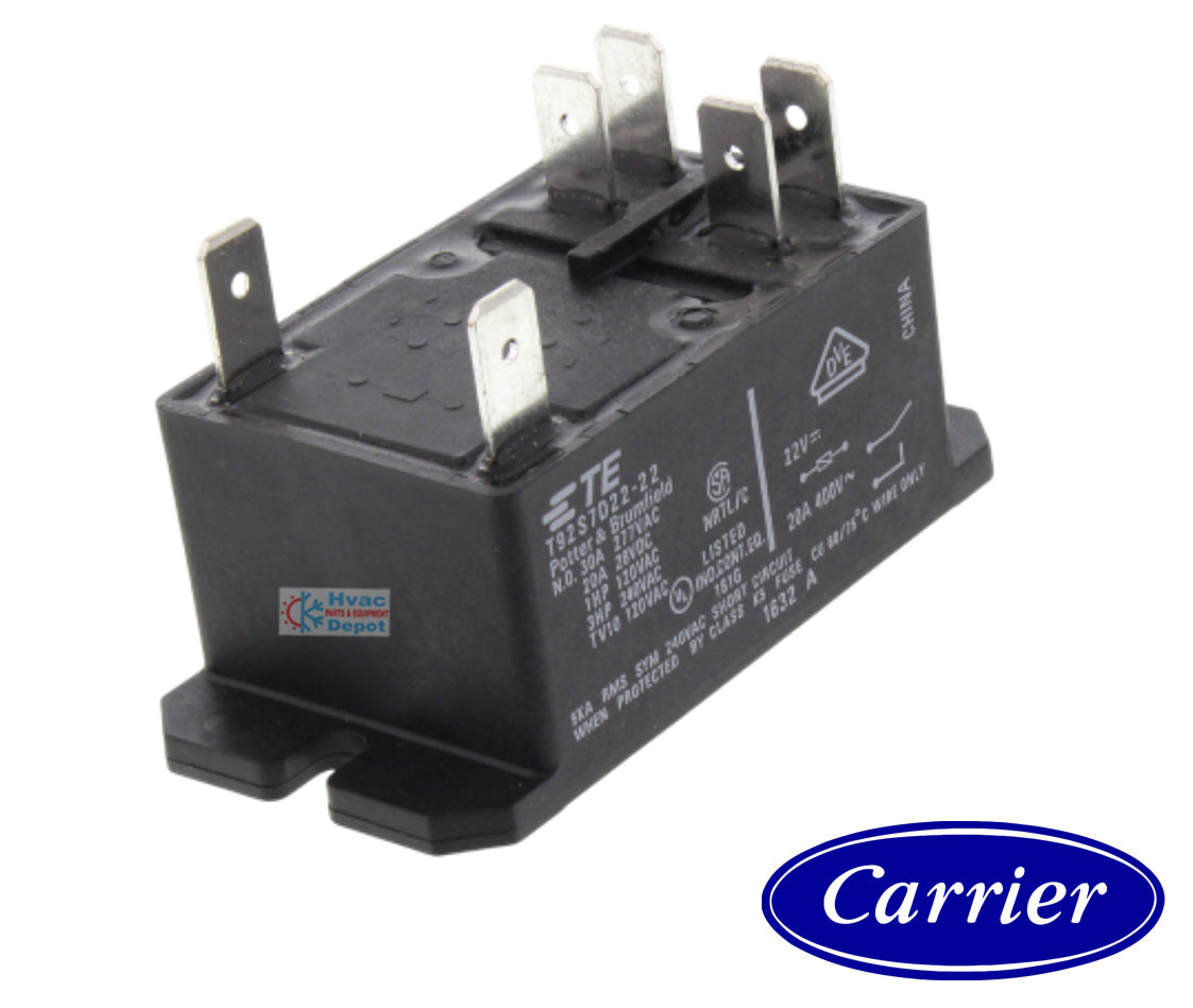 Carrier HN61PC003 Relay 24V DPST T92S7D22-22-01