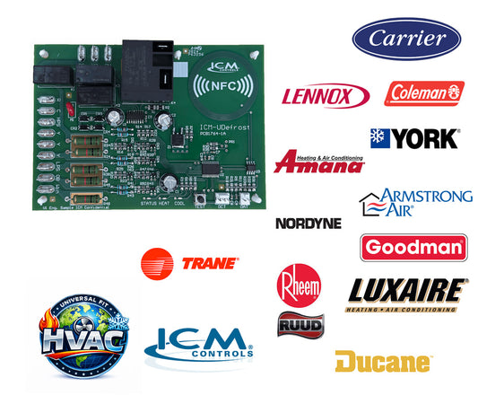 ICM Controls ICM-UDefrost Universal Heat Pump Defrost Control Board – Time & Temperature, Bluetooth Configurable