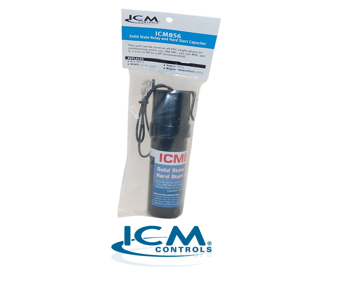ICM856 PTCR Hard Start Kit – 130-156 MFD, 115-288 VAC, 1/2 to 10 HP