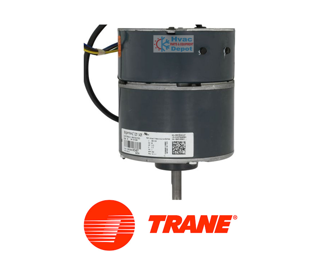 Trane MOT14650/MOT13278 Condenser Fan Motor 1/3 HP, 200-230/60/1, 850-580 RPM, 48 FRAME, CCW, BALL BEARING, SHAFT UP 5SME39HSHE487