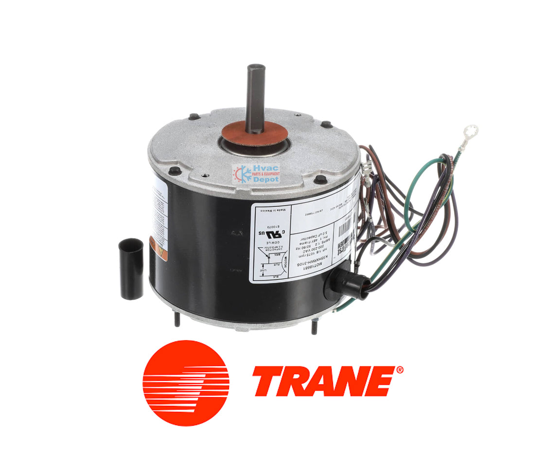 Trane MOT18688 Condenser Fan Motor | 1/8 HP 200-230V 825 RPM