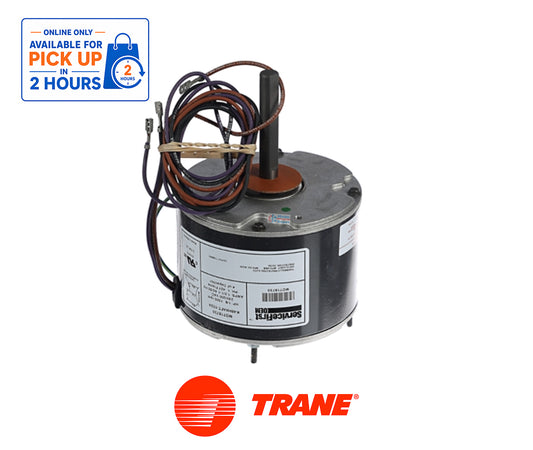 Trane American Standard MOT18733 OEM Condenser Fan Motor – 1/8 HP, 1550 RPM, 200–230V, Single Phase, 42 Frame, TEAO, Single Speed